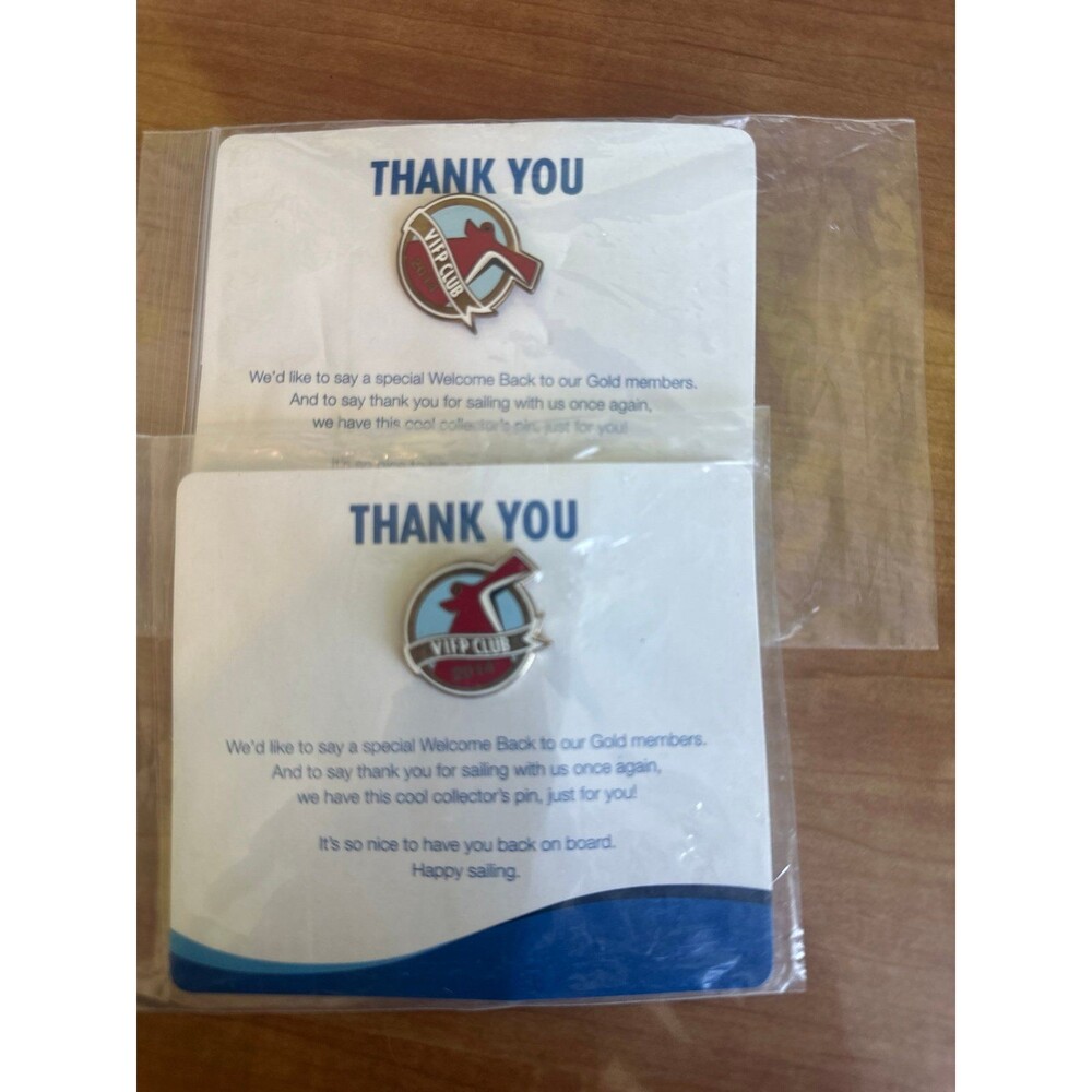 Carnival cruise line VIFP club 2014 gold member pins 2